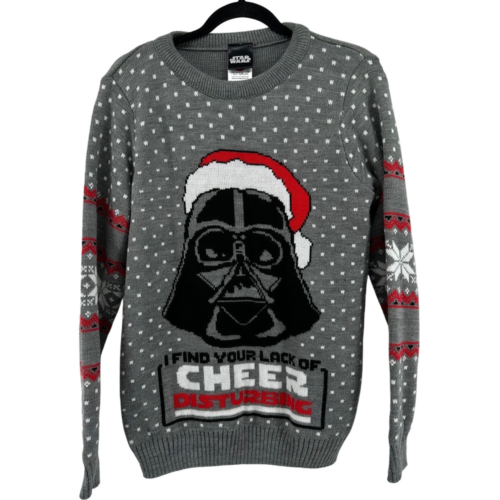 Numskull‎ Star Wars Darth Vader Ugly Christmas Sweater Mens Size S Holiday